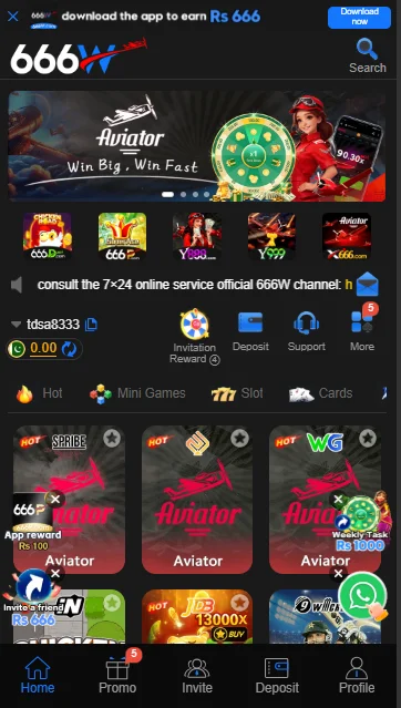 666W GAME HOME PAGE